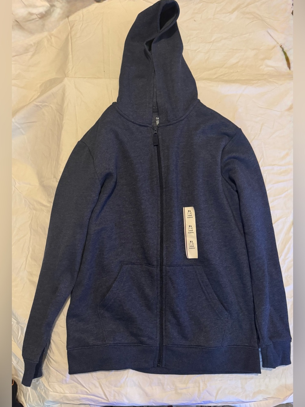 Cat & Jack kid’s Navy Full-Zip Hoodie Sweater